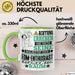 EDM-Enthusiast Geschenk Tasse Lustiger Spruch Erheben Sie Sich Der EDM-Enthusiast Betritt den Raum Grün Trendation