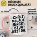 Birgit Tasse Geschenk Chillt Mal Alle Birgit Ist Ja Jetzt Da Geschenkidee Becher mit Name Rosa Trendation