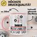 Geschenk für Musiksammlerin Tasse Lustige Geschenkidee Geburtstag Ich Bin Musiksammlerin Ich Darf Das Rosa Trendation