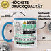 Katzenpsychologin Tasse Geschenk Lustiger Spruch Bitte Erheben Sie Sich Seine Majestät Die Katzenpsychologin Betritt Den Raum Blau Trendation