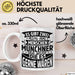 München Tasse Geschenk Heimat Münchener Geschenkidee Kaffee-Becher Bayern Es Gibt 2 Arten von Menschen Münchener Weiß Trendation