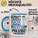 Polizist Geschenk Lustiger Spruch für Polizist Geschenkidee Bester Polizist Der Welt Blau Trendation