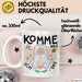 Schaf Tier Bauer Tasse Becher Geschenk Lustige Geschenkidee Spruch Komme Was Wolle Ich Schaf Das Weiß Trendation