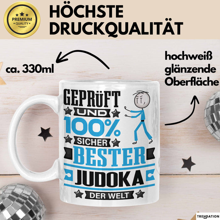 Judoka Geschenk Lustiger Spruch für Judoka Geschenkidee Bester Judoka Der Welt Weiß Trendation
