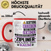 Zipliner Geschenk Tasse Lustiger Spruch Erheben Sie Sich Der Zipliner Betritt den Raum Rot Trendation