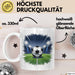 Fußballspieler Tasse Geschenkidee für Fußballliebhaber Weiß Trendation