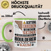 Boulderer Geschenk Tasse Lustiger Spruch Erheben Sie Sich Der Boulderer Betritt den Raum Grün Trendation
