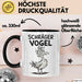 Sarkastischer Vogel Tasse Geschenk Lustige Geschenkidee Spruch Schräger Vogel Schwarz Trendation