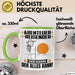 Abenteurreisender Tasse Geschenk für Abenteurreisender Der Mann Der Alles Kann Geschenkidee zum Geburtstag Grün Trendation