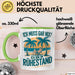 Rentner Pensionär Sarkasmus Tasse Geschenk Lustige Geschenkidee Spruch Ich Muss Gar Nix! Ich Bin Im Ruhestand Grün Trendation