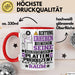 Plattenproduzent Geschenk Tasse Lustiger Spruch Erheben Sie Sich Der Plattenproduzent Betritt den Raum Rot Trendation