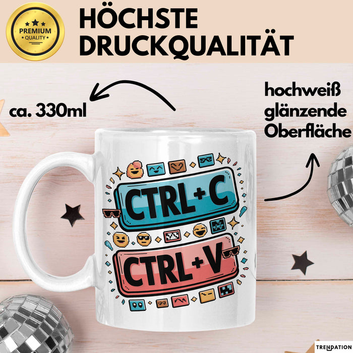 Meme Süchtiger Tasse Geschenkidee für virale Humor Fans Weiß Trendation
