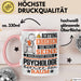 Psychologe Geschenk Tasse Lustiger Spruch Erheben Sie Sich Der Psychologe Betritt den Raum Rosa Trendation