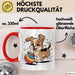 Hunde Liebhaber Tasse Geschenkidee für Hundefreunde Rot Trendation