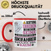 Skifahrer Geschenk Tasse Lustiger Spruch Erheben Sie Sich Der Skifahrer Betritt den Raum Rot Trendation