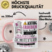Songtexterin Tasse Geschenk Lustiger Spruch Bitte Erheben Sie Sich Seine Majestät Die Songtexterin Betritt Den Raum Rosa Trendation