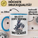 Motorcross Tasse Geschenk Ballett Echte Mädchen Fahren Motocross Blau Trendation