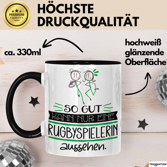 Rugbyspielerin Geschenk Tasse So Gut Kann Nur Eine Rugbyspielerin Aussehen Geschenkidee Geburtstag Weihnachten Lustig Trendation