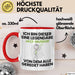 Jazz-Musiker Geschenk Tasse Lustige Geschenkidee Geburtstag für Jazz-Musiker Ich Bin Dieser Legendäre Jazz-Musiker Von Dem Alle Geredet Haben Kaffee-Becher Rot Trendation