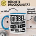 Babbel Mich Net Voll Geschenk Tasse Frankfurt Hessen Dialekt Kaffee-Becher Geschenkidee Büro-Tasse Kollegen Blau Trendation