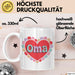 Oma Tasse Geschenkidee Oma Herz Liebende Familie Nana Weiß Trendation