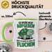 Sarkastische Schildkröte Tierliebhaber Tasse Geschenk Lustige Geschenkidee Spruch Ich Werde Die Ganze Zeit Fluchen Grün Trendation