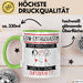 EDM-Enthusiastin Und Prinzessin Tasse Geschenk Für Eine EDM-Enthusiastin Geburtstag Was Ist Deine Superkraft Grün Trendation