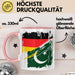 Pakistan Deutschland Flagge Halb Deutscher Halb Pakistaner Fußball Germany 2025 Europa Pakistan Rosa Trendation