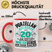 Pozellanhochzeit Tasse Geschenk Dornenhochzeit Geschenkidee Ehemann Ehefrau 20 Jahre Becher Rot Trendation