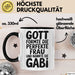 Gabi Tasse Geschenk Gott Formte Die Perfekte Frau Gabi Geschenkidee Schwarz Trendation