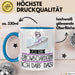 Geschenk für Snowboarderin Tasse Lustige Geschenkidee Geburtstag Ich Bin Snowboarderin Ich Darf Das Blau Trendation