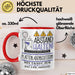 Plattenladenbesitzerin Tasse Geschenk Lustig Abstand Halten Hochleistungs-Plattenladenbesitzerin Mit Drang Zur Perfektion Bei Der Arbeit Rot Trendation