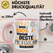 Beste Professorin Der Welt Tasse Geschenk für Eine Professorin Geprüft Und Sicher Geschenkidee Geburtstag Weihnachten Rosa Trendation