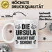 Ursula Tasse Geschenk Die Ursula Macht Dat Schon Geschenkidee Becher mit Name Weiß Trendation
