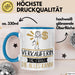 Verkäuferin Geschenk Tasse Becher Die Frau Die Allen Kann Geschenkidee für eine Verkäuferin Lustig Blau Trendation