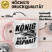 Stockschießen Tasse Geschenkidee König Auf Der Strasse Rosa Trendation