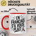 Französischlehrer Unterricht Tasse Geschenk Lustige Geschenkidee Spruch En Français S’Il Vous Plaît Rot Trendation