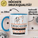 Tonstudio-Besitzerin Weil Es Keinen Schöneren Beruf Gibt Tasse Geschenk für Eine Tonstudio-Besitzerin Lustig Blau Trendation