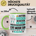 Live-Musik-Fan Geschenk Tasse Lustiger Spruch Erheben Sie Sich Der Live-Musik-Fan Betritt den Raum Grün Trendation