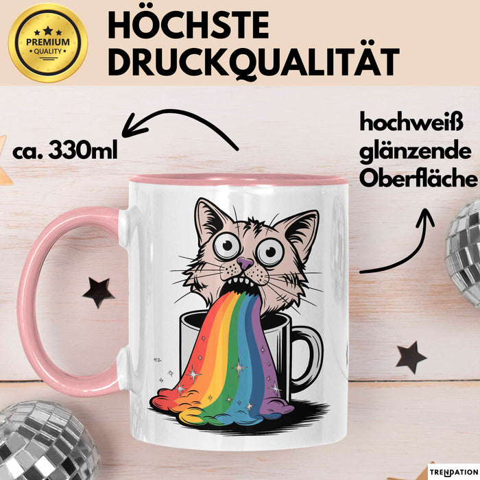 Memelord Tasse Geschenkidee für Meme Süchtige Rosa Trendation