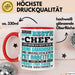 Chef Tasse Geschenk Von Mitarbeitern Lustiger Spruch Auch Der Beste Chef Ist Nur So Gut Wie Mitarbeiter Becher Rot Trendation