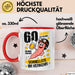 60. Geburtstag Tasse Geschenk Lustige Geschenkidee Spruch 60 Jahre Ist Es Her Da War Ich Der Schnellste Im Verkehr Rot Trendation
