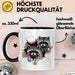 Waschbär Tierliebhaber Tasse Geschenk Lustige Geschenkidee Spruch Schwarz Trendation