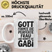 Gabi Tasse Geschenk Gott Formte Die Perfekte Frau Gabi Geschenkidee Weiß Trendation
