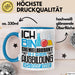 Chemielaborant Ausbildung Tasse Geschenk Ich Bin Chemielaborant In Der Ausbildung Ich Darf Das Geschenkidee Spruch Blau Trendation