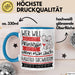 Haustier-Tätowiererin Tasse Geschenk Spruch Wer Will Schon Prinzessin Sein Wenn Man Auch Haustier-Tätowiererin Sein Kann Blau Trendation