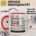 Wildtierforscherin Tasse Geschenk Spruch Wer Will Schon Prinzessin Sein Wenn Man Auch Wildtierforscherin Sein Kann Rot Trendation