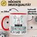 Geschenk für Tierarzthelferin Tasse Lustige Geschenkidee Geburtstag Ich Bin Tierarzthelferin Ich Darf Das Rot Trendation
