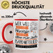 Bandmitglied Tasse Geschenk Spruch Wer Will Schon Prinzessin Sein Wenn Man Auch Bandmitglied Sein Kann Rot Trendation