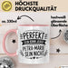 Petra-Marie Tasse Geschenk Perfekt Sein Kann Jeder Geschenkidee Geburtstag Rosa Trendation